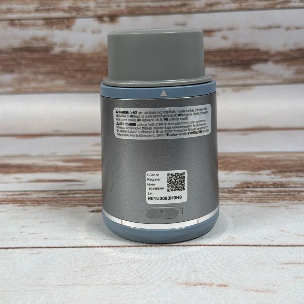 Ninja Blast Portable Blender Motor Base Replacement Gray Blue BC155SNV Tested